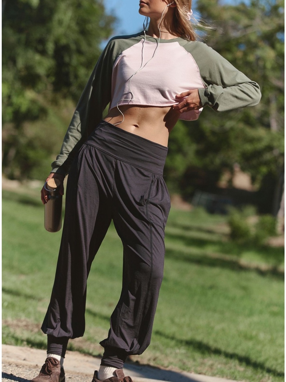 FP Movement by Free People Black Harem Track Pants